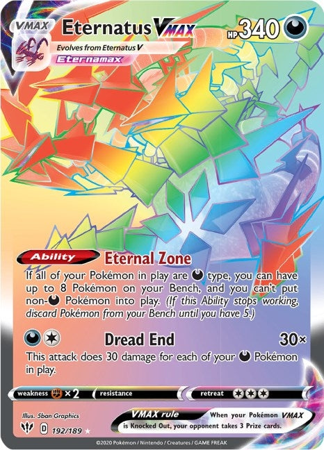 Image for Eternatus VMAX (Secret) (192/189) (SWSH03) - Pokemon