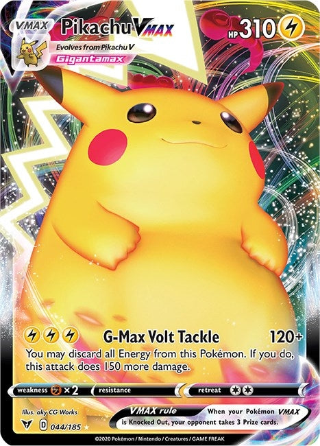 Image for Pikachu VMAX (044/185) (SWSH04) - Pokemon