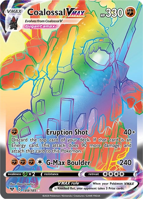 Image for Coalossal VMAX (Secret) (189/185) (SWSH04) - Pokemon