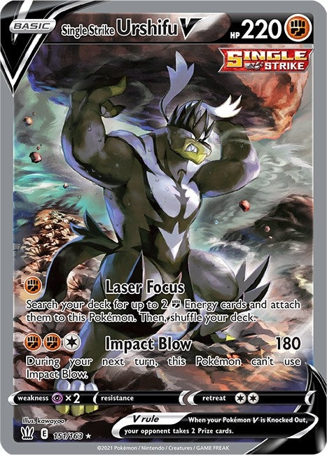 Image for Single Strike Urshifu V (Alternate Full Art) (151/163) (SWSH05) - Pokemon