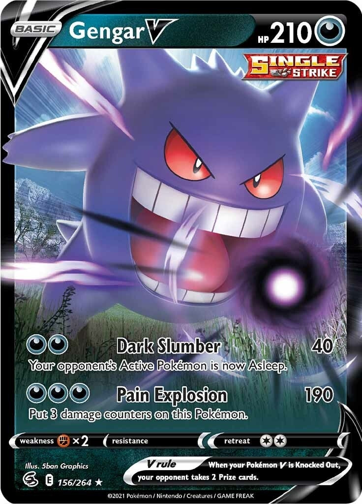 Image for Gengar V (156/264) (SWSH08) - Pokemon
