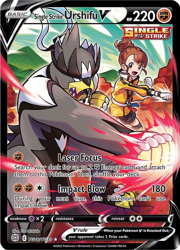 Image for Single Strike Urshifu V (TG18/TG30) (SWSH09:TG) - Pokemon