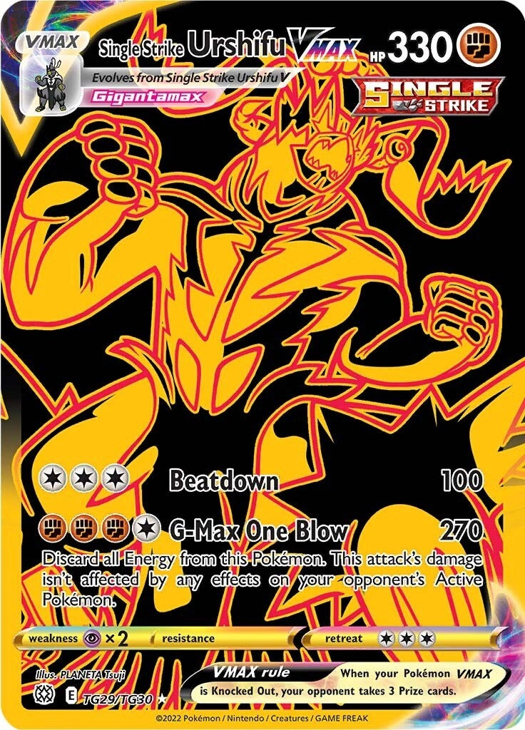 Image for Single Strike Urshifu VMAX (Secret) (TG29/TG30) (SWSH09:TG) - Pokemon