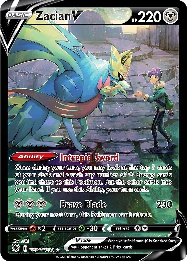 Image for Zacian V (TG21/TG30) (SWSH10:TG) - Pokemon