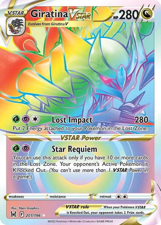 Image for Giratina VSTAR (201) (Secret) (201/196) (SWSH11) - Pokemon