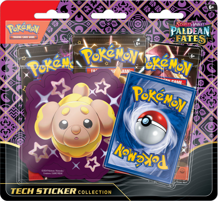 Pokemon - Paldean Fates Tech Sticker Collection [Fidough]