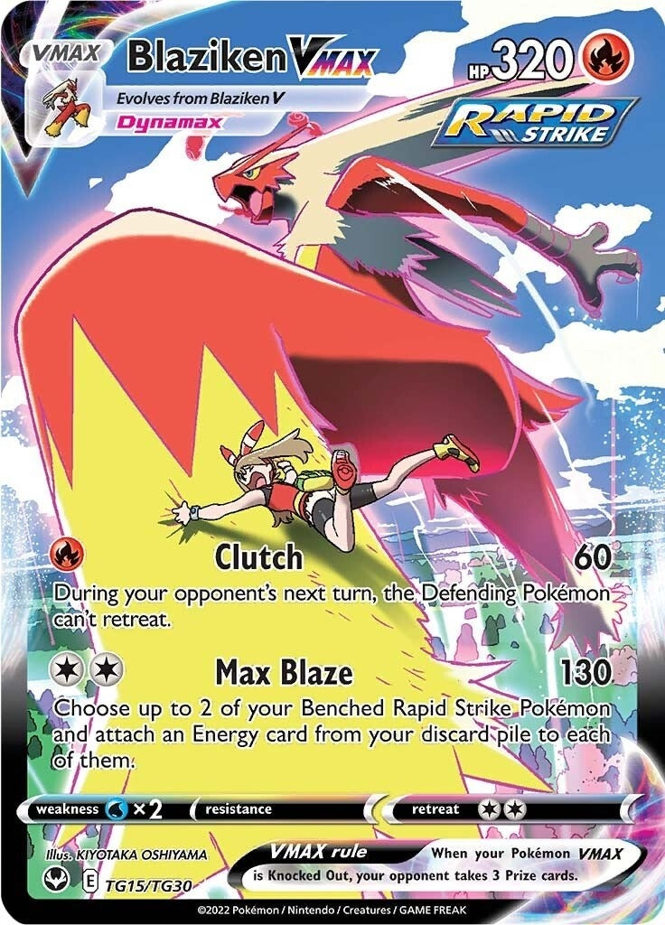 Image for Blaziken VMAX (TG15/TG30) (SWSH12: TG) - Pokemon