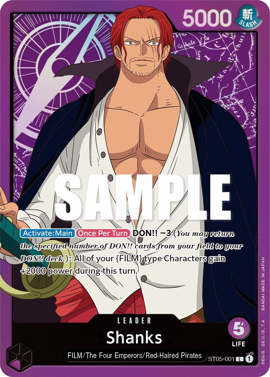 Image for Shanks (ST05-001) (ST-05) - One Piece Card Game