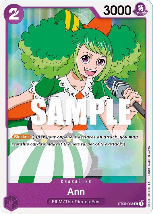 Image for Ann (ST05-003) (ST-05) - One Piece Card Game