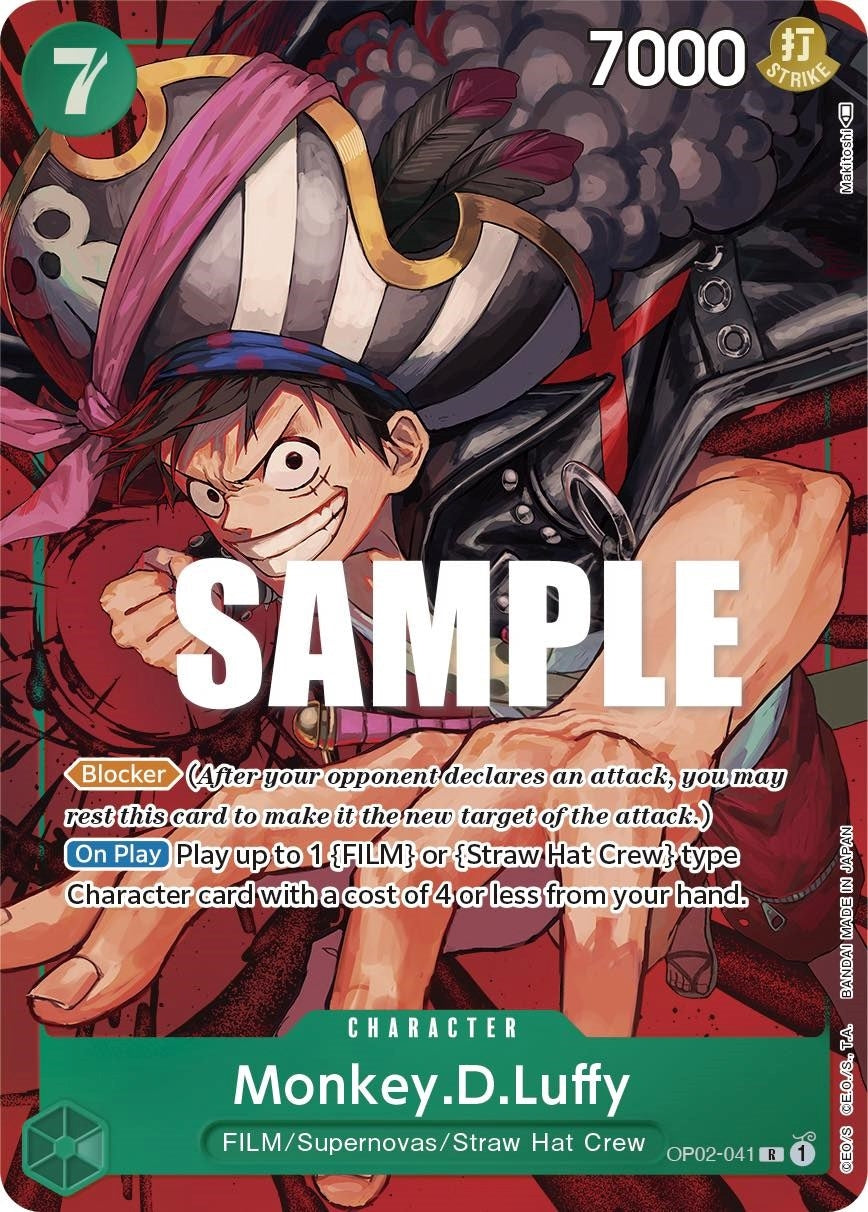 Image for Monkey.D.Luffy (041) (Alternate Art) (OP02-041) - One Piece Card Game