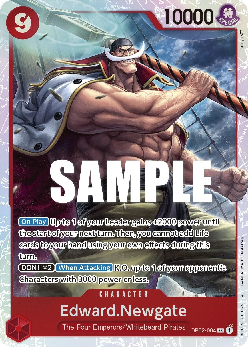 Image for Edward.Newgate (004) (OP02-004) - One Piece Card Game