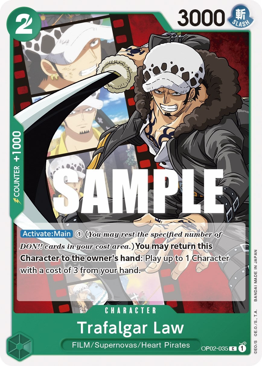 Image for Trafalgar Law (OP02-035) - One Piece Card Game