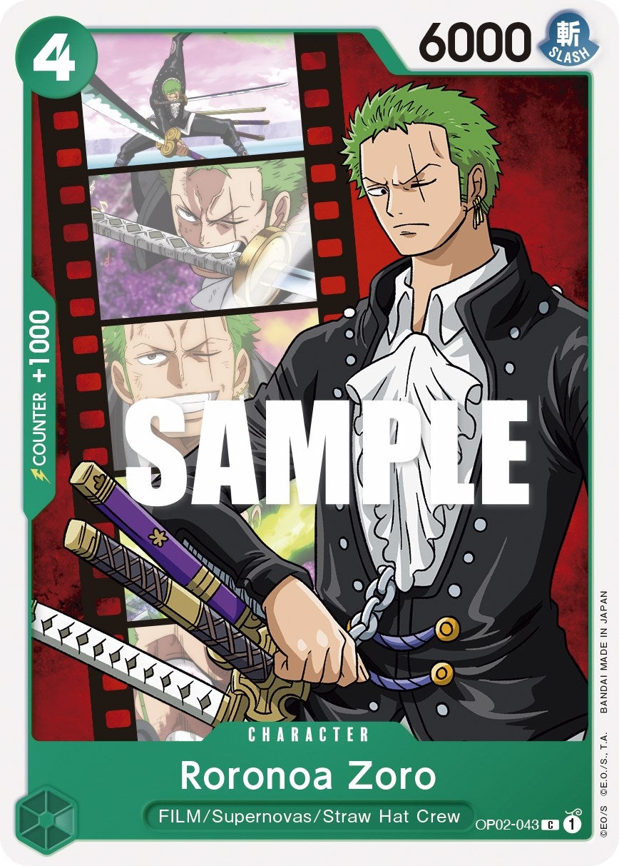 Image for Roronoa Zoro (OP02-043) - One Piece Card Game