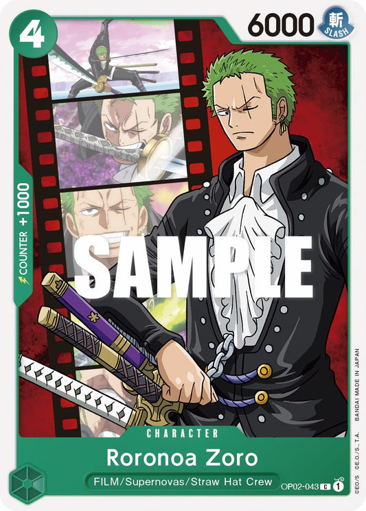 Image for Roronoa Zoro (OP02-043) - One Piece Card Game
