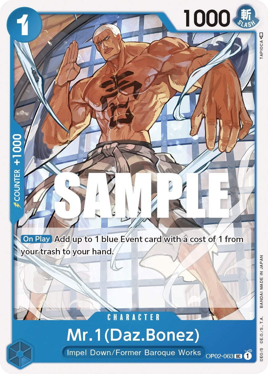 Image for Mr.1 (Daz.Bonez) (OP02-063) - One Piece Card Game