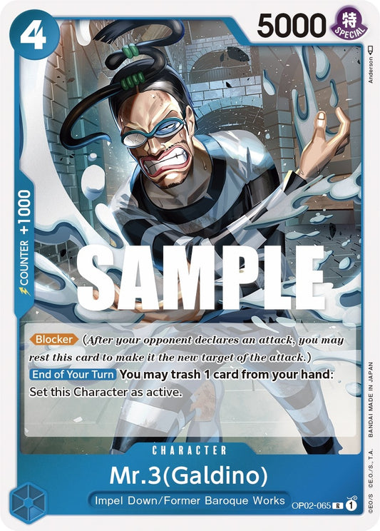Image for Mr.3 (Galdino) (OP02-065) - One Piece Card Game