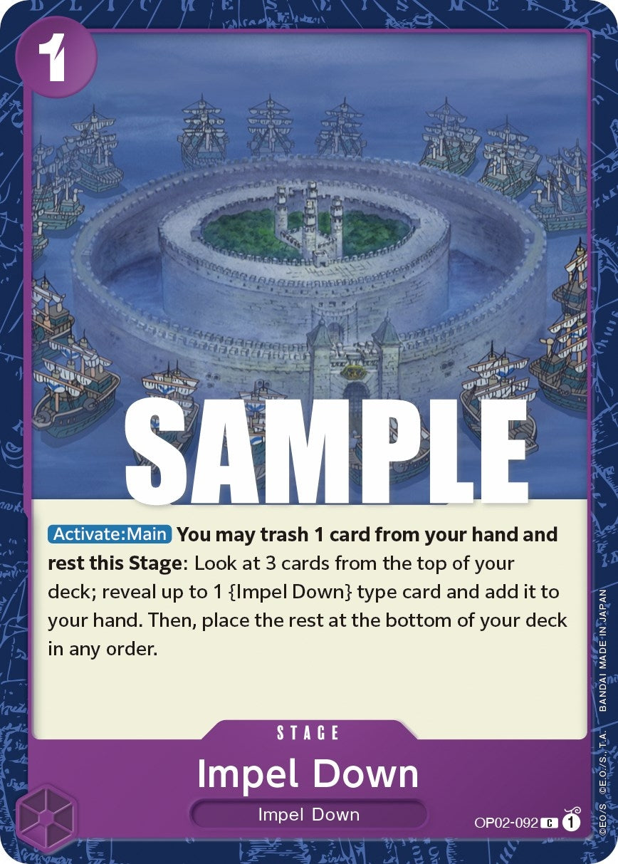 Image for Impel Down (OP02-092) - One Piece Card Game