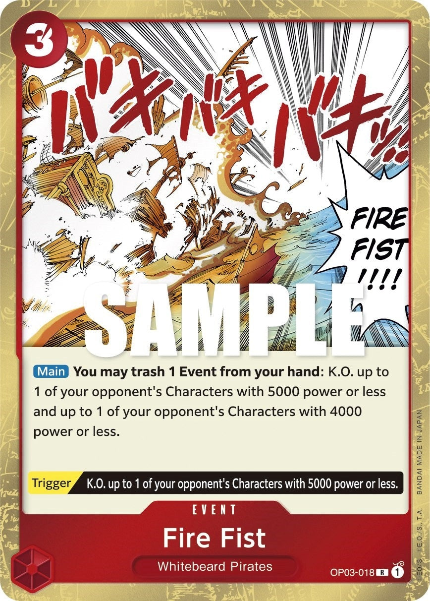Image for Fire Fist (OP03-018) - One Piece Card Game