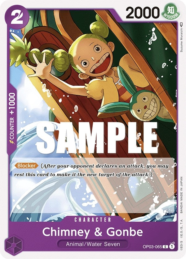 Image for Chimney & Gonbe (OP03-065) - One Piece Card Game