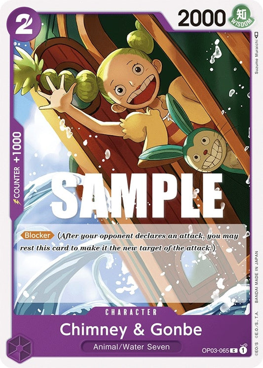 Image for Chimney & Gonbe (OP03-065) - One Piece Card Game