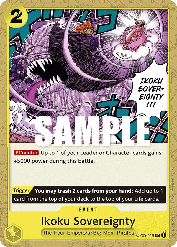 Image for Ikoku Sovereignty (OP03-118) - One Piece Card Game