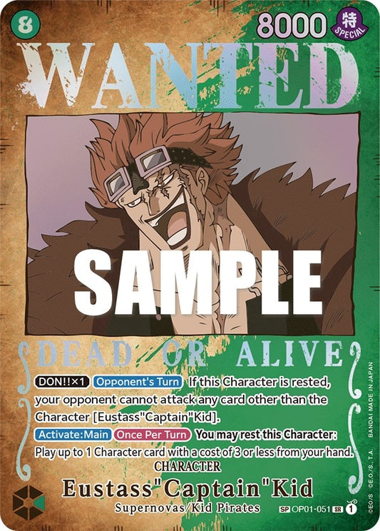 Image for Eustass"Captain"Kid (Wanted Poster) (OP01-051) - One Piece Card Game
