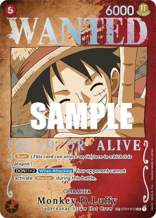 Image for Monkey.D.Luffy (Wanted Poster) (ST01-012) - One Piece Card Game