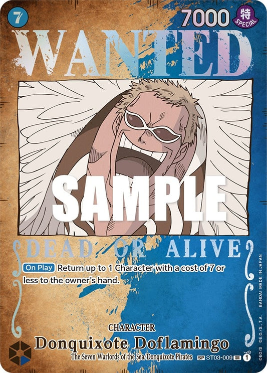 Image for Donquixote Doflamingo (Wanted Poster) (ST03-009) - One Piece Card Game