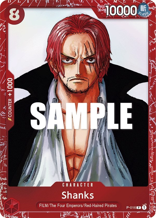 Image for Shanks (Premium Card Collection -ONE PIECE FILM RED Edition-) (P-016) (OP-PR) - One Piece Card Game