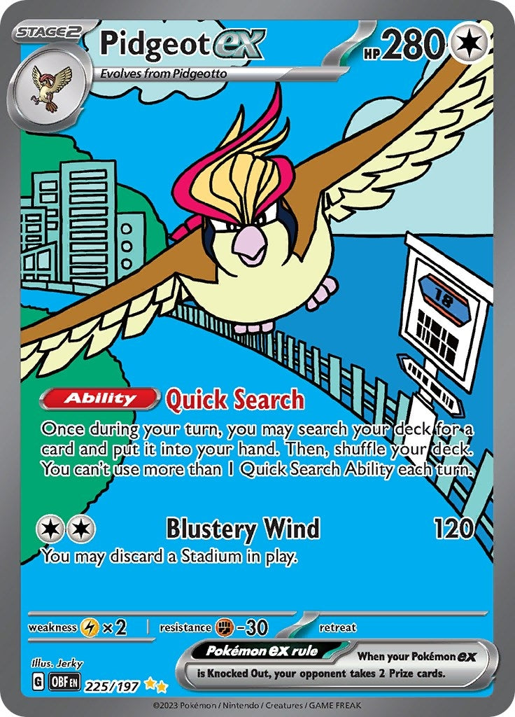 Image for Pidgeot ex (225/197) - Pokemon