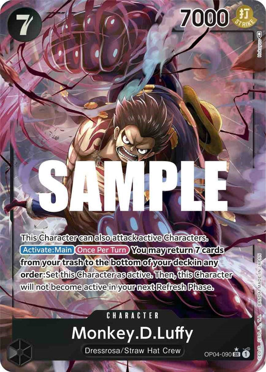 Image for Monkey.D.Luffy (090) (Alternate Art) (OP04-090) - One Piece Card Game