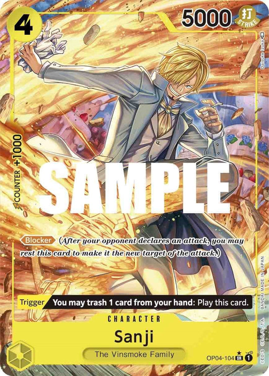 Image for Sanji (104) (Alternate Art) (OP04-104) - One Piece Card Game