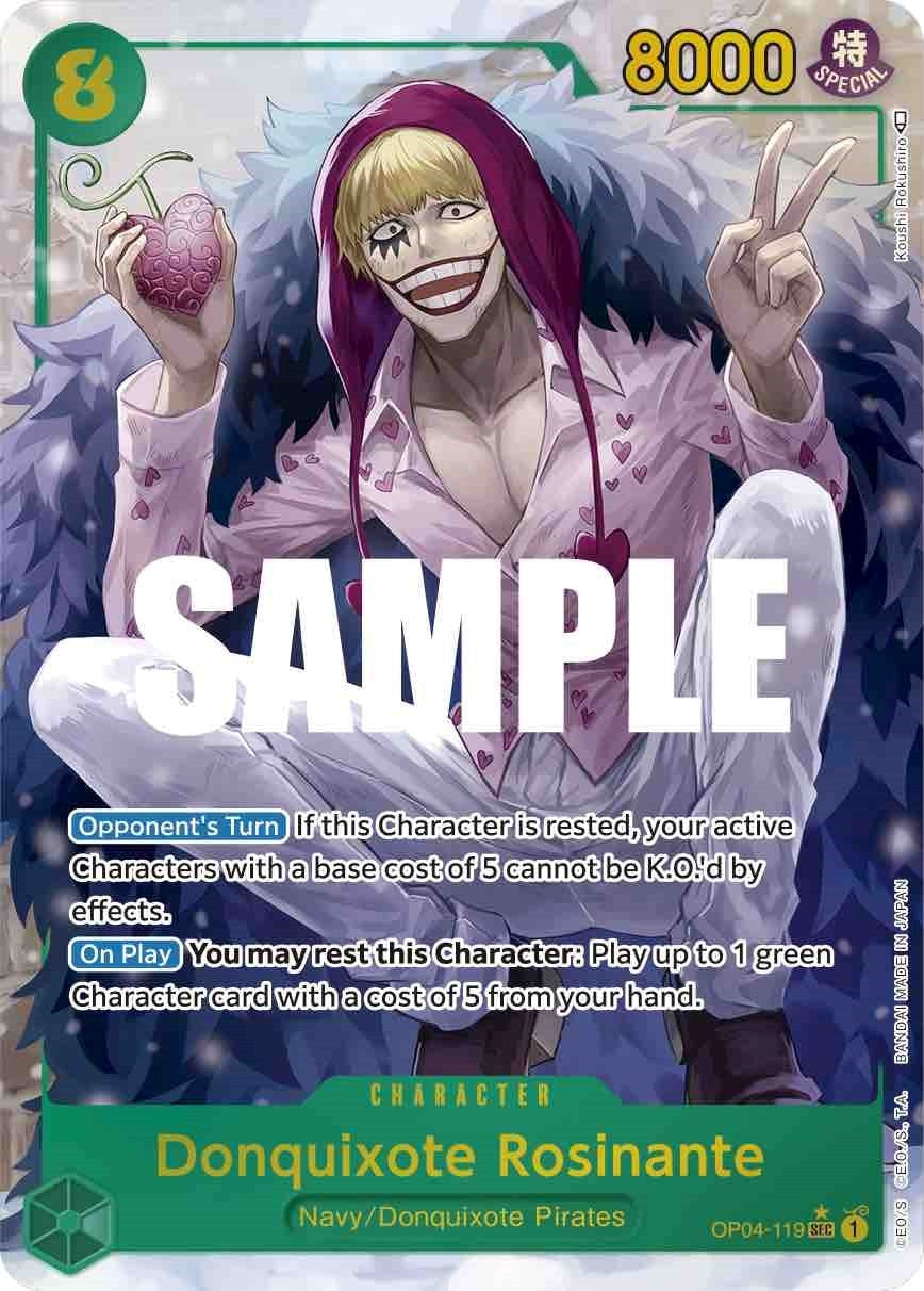 Image for Donquixote Rosinante (Alternate Art) (OP04-119) - One Piece Card Game
