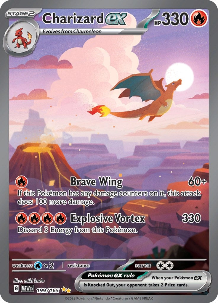 Image for Charizard ex (199/165) (MEW) - Pokemon