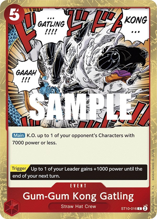 Image for Gum-Gum Kong Gatling (ST10-016) (ST-10) - One Piece Card Game
