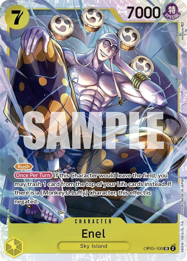 Image for Enel (100) (OP05-100) - One Piece Card Game