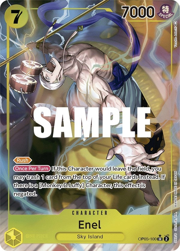 Image for Enel (100) (Alternate Art) (OP05-100) - One Piece Card Game
