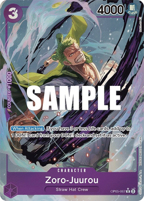 Image for Zoro-Juurou (Alternate Art) (OP05-067) - One Piece Card Game