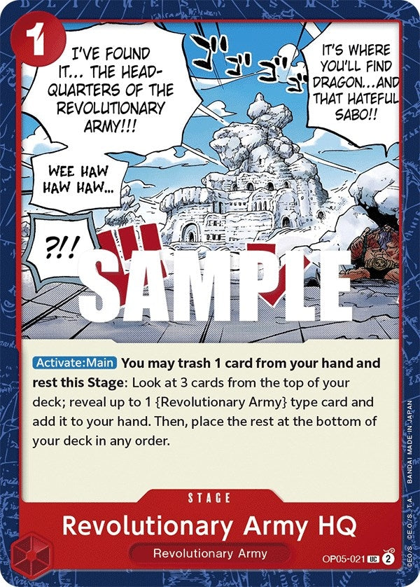Image for Revolutionary Army HQ (OP05-021) - One Piece Card Game