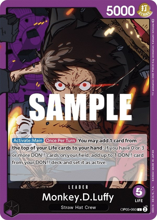 Image for Monkey.D.Luffy (060) (OP05-060) - One Piece Card Game