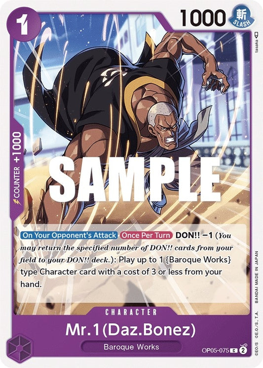 Image for Mr.1 (Daz.Bonez) (OP05-075) - One Piece Card Game