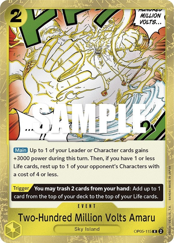 Image for Two-Hundred Million Volts Amaru (OP05-115) - One Piece Card Game