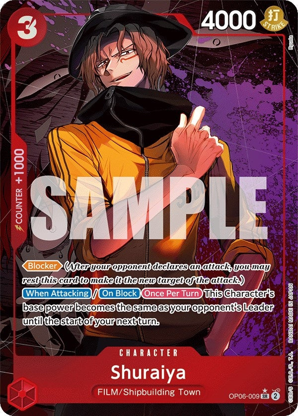 Image for Shuraiya (Alternate Art) (OP06-009) - One Piece Card Game