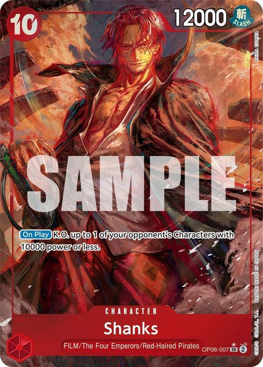 Image for Shanks (Alternate Art) (OP06-007) - One Piece Card Game