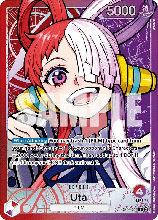 Image for Uta (Alternate Art) (OP06-001) - One Piece Card Game
