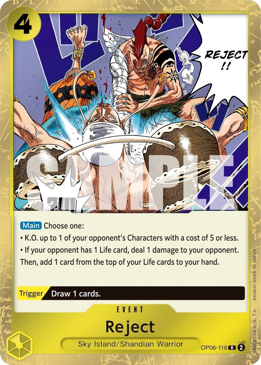Image for Reject (OP06-116) - One Piece Card Game