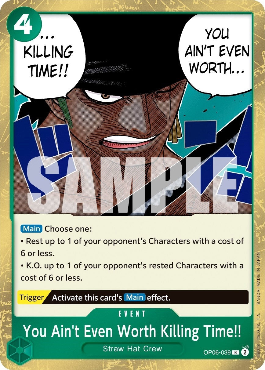 Image for You Ain't Even Worth Killing Time!! (OP06-039) - One Piece Card Game