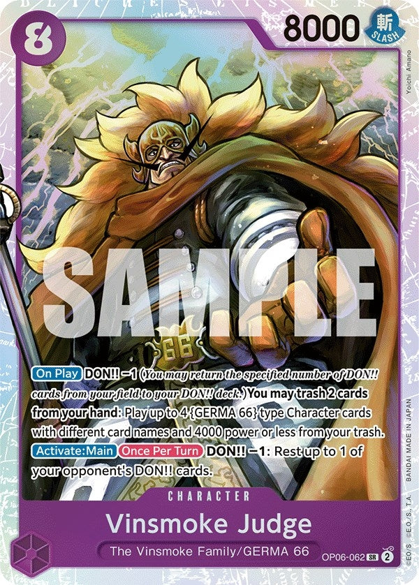 Image for Vinsmoke Judge (OP06-062) - One Piece Card Game