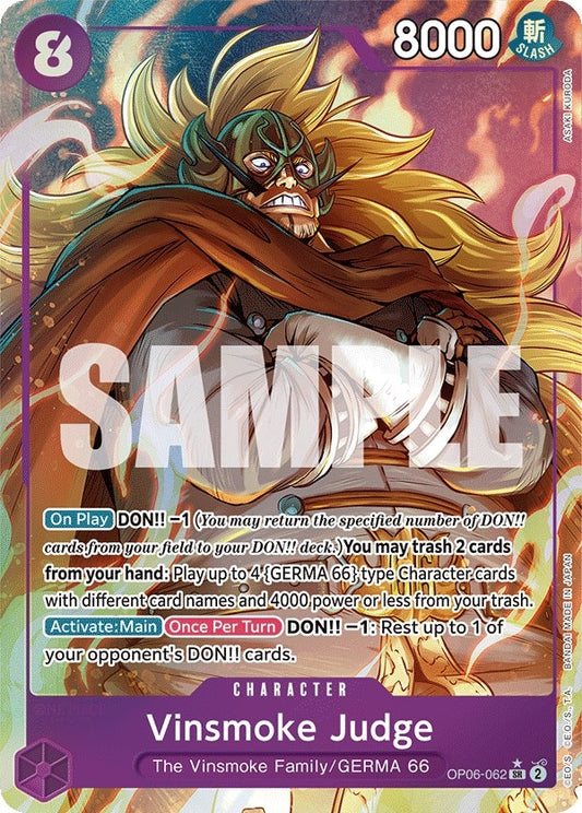 Image for Vinsmoke Judge (Alternate Art) (OP06-062) - One Piece Card Game