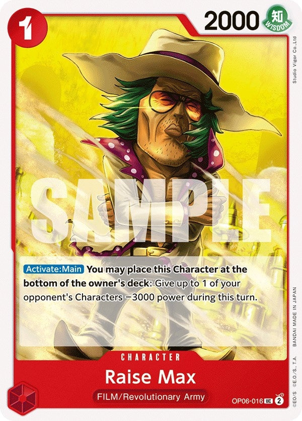 Image for Raise Max (OP06-016) - One Piece Card Game